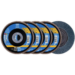 Pferd - 69198300 Disque à surfacer à lamelles Diamètre 125 mm ø de perçage 22.23 mm acier inoxydable, acier 1 set