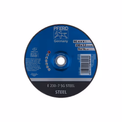 PFERD E 230-7 SG STEEL, Métal, 6600 tr/min, 23 cm, 7,2 mm, 10 pièce(s)