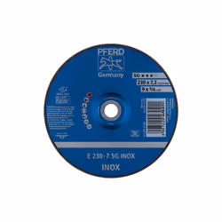 PFERD E 230-7 SG INOX, Métal, 6600 tr/min, 23 cm, 7,2 mm, 10 pièce(s)