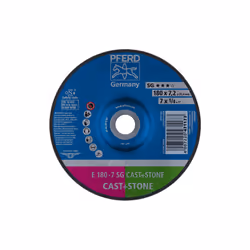 PFERD E 180-7 SG CAST+STONE, 8500 tr/min, 18 cm, 7,2 mm, 10 pièce(s)