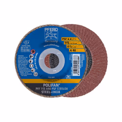 PFERD PFF 115 A 40 PSF STEELOX, Métal, 13300 tr/min, 11,5 cm, 10 pièce(s)