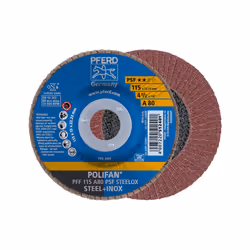 PFERD PFF 115 A 80 PSF STEELOX, Métal, 13300 tr/min, 11,5 cm, 10 pièce(s)