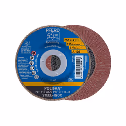 PFERD PFF 115 A 120 PSF STEELOX, Métal, 13300 tr/min, 11,5 cm, 10 pièce(s)