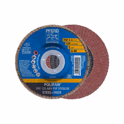PFERD PFF 125 A 80 PSF STEELOX, Métal, 12200 tr/min, 12,5 cm, 10 pièce(s)