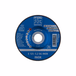 PFERD E 125-5,2 SG INOX, Métal, 12200 tr/min, 12,5 cm, 5,2 mm, 10 pièce(s)