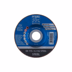 PFERD EH 115-3,2 SG STEEL, Acier, PFERD, 2,22 cm, 11,5 cm, 13300 tr/min, 25 pièce(s)