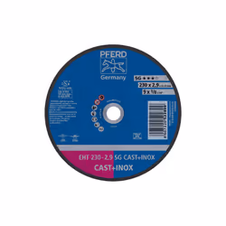 PFERD EHT 230-2,9 SG CAST+INOX, Acier, Fonte, Acier inoxydable, PFERD, 2,22 cm, 23 cm, 6600 tr/min, 25 pièce(s)