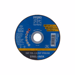 PFERD EHT 125-2,4 PSF STEELOX, Acier, Acier inoxydable, PFERD, 12,5 cm, 12200 tr/min, 25 pièce(s)