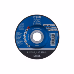 PFERD E 115-4,1 SG STEEL, Métal, 13300 tr/min, 11,5 cm, 4,1 mm, 10 pièce(s)