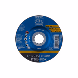 PFERD E 115-7 PSF STEELOX, Métal, 13300 tr/min, 11,5 cm, 7,2 mm, 10 pièce(s)