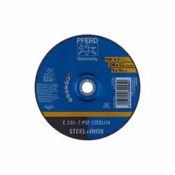 PFERD E 230-7 PSF STEELOX, Métal, 6600 tr/min, 23 cm, 7,2 mm, 10 pièce(s)