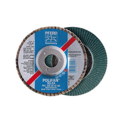 Meule-éventail ø 125 mm (12200 tr/mn), polifan® sg-za, bombée, Grain : 60