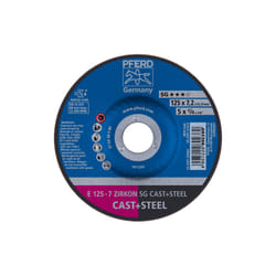 PFERD E 125-7 ZIRKON SG CAST+STEEL fourniture de ponçage et de meulage rotatif Métal