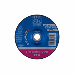 PFERD E 180-8 ZIRKON SG CAST, 8500 tr/min, 18 cm, 8,3 mm, 10 pièce(s)