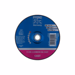 PFERD E 230-8 ZIRKON SG CAST, 6600 tr/min, 23 cm, 8,3 mm, 10 pièce(s)