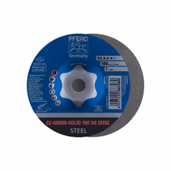 PFERD CC-GRIND-SOLID 180 SG STEEL, Acier, PFERD, 2,22 cm, 18 cm, 8500 tr/min, 10 pièce(s)