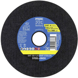 Pferd - Lot de disques à tronçonner eht 125-1,0 start steelox 69120939 125 mm 22.23 mm 25 pc(s)