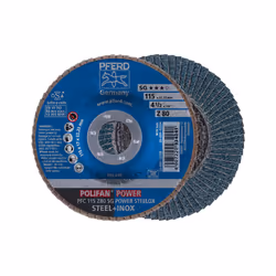 PFERD PFC 115 Z 80 SG POWER STEELOX, Métal, 13300 tr/min, 11,5 cm, 10 pièce(s)
