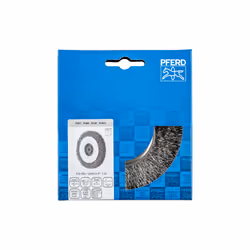 PFERD POS RBU 12528/14,0 ST 0,30 Roue de fil et brosse en fil d'acier 12,5 cm