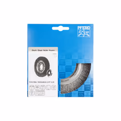 PFERD POS RBU 15025/AK32-2 ST 0,20 Roue de fil et brosse en fil d'acier 15 cm