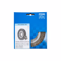 PFERD POS RBU 15038/AK32-2 INOX 0,30 Roue de fil et brosse en fil d'acier 15 cm