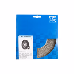 PFERD POS RBU 20025/AK32-2 INOX 0,20 Roue de fil et brosse en fil d'acier 20 cm