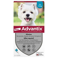 Advantix Petit Chien 4 à 10 kg 4 Pipettes