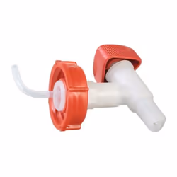 Très bonne résistance chimique aux acides, aux bases et autres produits chimiques · Avec poignée rotative rouge · Écoulement  ...