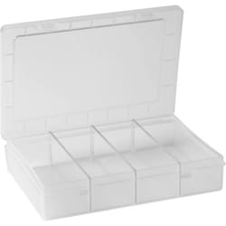 Mallette de rangement séparations fixes Hünersdorff 606020 (l x l x h) 180 x 140 x 40 mm Nombre de compartiments: 1 1 p