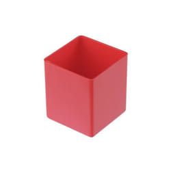 hünersdorff 624100 Boîte de rangement Carré Polystyrène Rouge