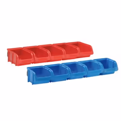 hünersdorff 656820 Boîte de rangement Rectangulaire Polypropylène (PP) Bleu, Rouge