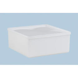 hünersdorff 910700 Boîte de rangement Carré Polyéthylène haute densité (HDPE), Polyéthylène à basse densité linéaire Naturel