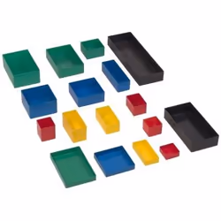 hünersdorff 622100 Boîte de rangement Carré Polystyrène Rouge
