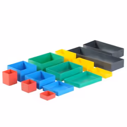 hünersdorff 622100 Boîte de rangement Carré Polystyrène Rouge