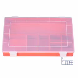 hünersdorff 611700 Boîte de rangement Rectangulaire Polypropylène (PP) Rouge