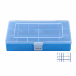 hünersdorff 608300, Boîte de rangement, Bleu, Rectangulaire, Polypropylène (PP), Monochromatique, Polypropylène