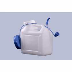 hünersdorff 817110 jerrycan de carburant 6 L Polyéthylène haute densité (HDPE) Bleu, Blanc