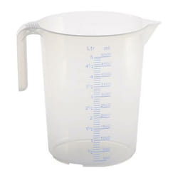 Pichet doseur 5000 ml polypropylène transparent D203xH257 mm poignée ouverte