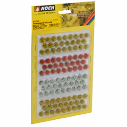 NOCH 07135, H0 (1:87)/TT (1:120), Vert, Rouge, Blanc, Jaune, 104 pièce(s)