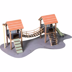 NOCH Adventure Playground pièce pour modèle à l'échelle et accessoires Aire de jeu d'aventures - Vue supplémentaire 4