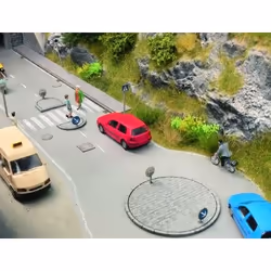 NOCH Traffic Island Set, Piste de véhicules de jeu, 15 an(s), Multicolore