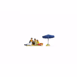 NOCH 15599, Family Having a Picnic, Multicolore, Plastique