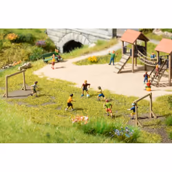 NOCH Children on the Football Ground pièce pour modèle à l'échelle et accessoires Figurines