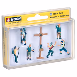 NOCH Mountain Hikers with Cross pièce pour modèle à l'échelle et accessoires Figurines