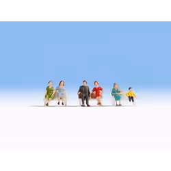 NOCH Sitting People, HO (1:87), Multicolore