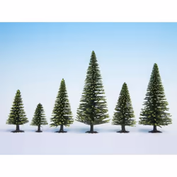 NOCH Model Spruce Trees, Marron, Vert