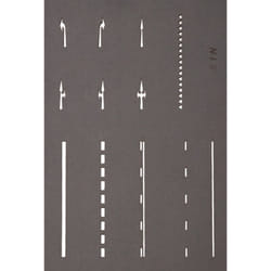 NOCH Street Marking Templates pièce pour modèle à l'échelle et accessoires