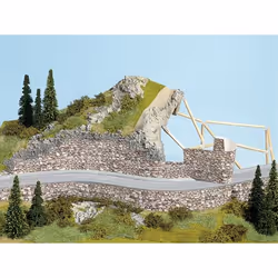 NOCH Carton Wall “Cut Quarrystone” pièce pour modèle à l'échelle et accessoires Mur