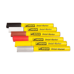 NOCH 61155 marqueur 6 pièce(s) Noir, Marron, Rouge, Argent, Blanc, Jaune