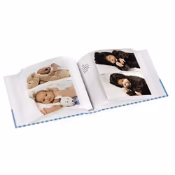 Hama Tim album photo et protège-page Bleu, Blanc 200 feuilles 10 x 15